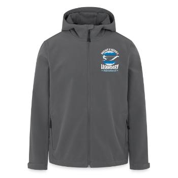 Bigfoot & Nessie's Bigfoot Monster von Loch Ness - Recycelte Männer Softshell-Jacke von Stanley/Stella - Anthrazit - Vorne - AI Model Male 185 light (185cm)