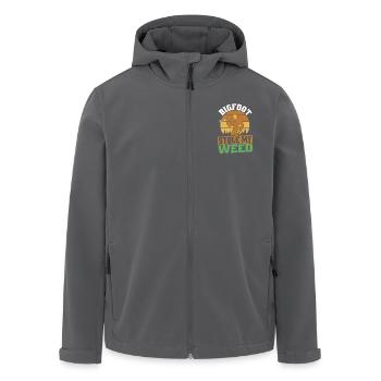 Bigfoot Hat Mein Weed Gestohlen Bigfoot Sasquatch - Recycelte Männer Softshell-Jacke von Stanley/Stella - Anthrazit - Vorne - AI Model Male 185 light (185cm)