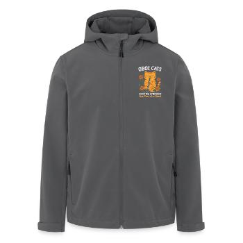 Oboe Woodwind Instrument Musik Oboe Katze - Recycelte Männer Softshell-Jacke von Stanley/Stella - Anthrazit - Vorne - AI Model Male 185 light (185cm)