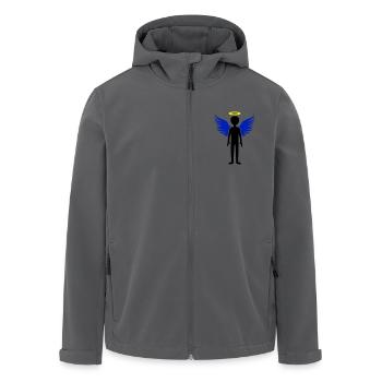 Engel Flügel - Recycelte Männer Softshell-Jacke von Stanley/Stella - Anthrazit - Vorne - AI Model Male 185 light (185cm)