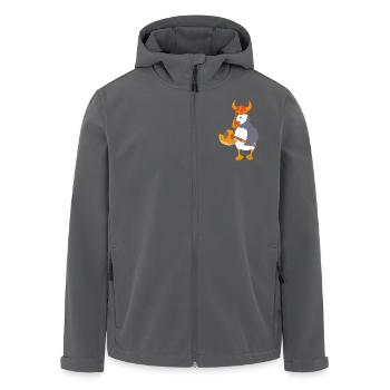 Papageientaucher Puffin - Recycelte Männer Softshell-Jacke von Stanley/Stella - Anthrazit - Vorne - AI Model Male 185 light (185cm)
