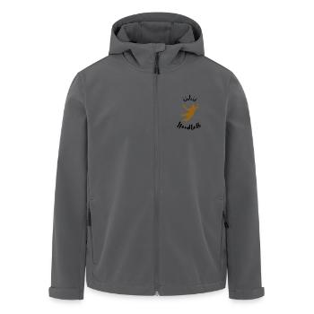 Silhouette athlète de hand - Veste softshell homme en polyester recyclé Stanley/Stella - charbon - Devant - AI Model Male 185 light (185cm)
