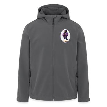 Rabe - Recycelte Männer Softshell-Jacke von Stanley/Stella - Anthrazit - Vorne - AI Model Male 185 light (185cm)