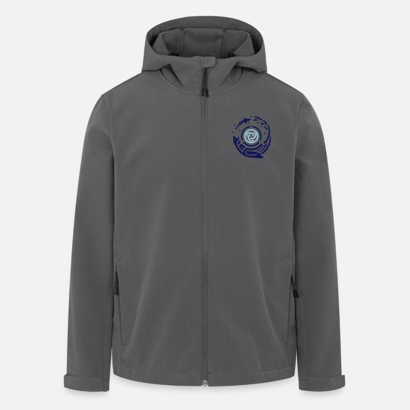 Tribal sealion - Recycelte Männer Softshell-Jacke von Stanley/Stella - Anthrazit