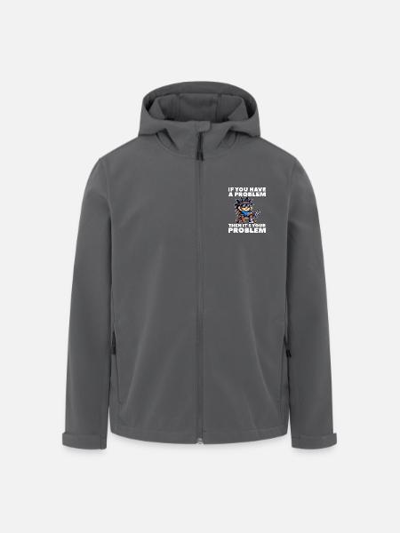 WENN DU EIN PROBLEM HAST, DANN IST ES DEIN PROBLEM - Recycelte Männer Softshell-Jacke von Stanley/Stella - Anthrazit