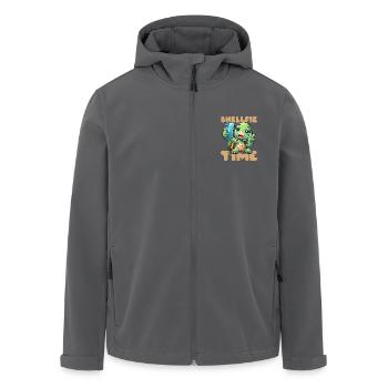 SHELLFIE-ZEIT! - Recycelte Männer Softshell-Jacke von Stanley/Stella - Anthrazit - Vorne - AI Model Male 185 light (185cm)