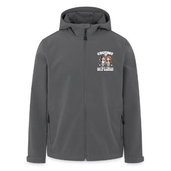 COUSINS: WIE BESTE FREUNDE, NUR SELTSAMER - Recycelte Männer Softshell-Jacke von Stanley/Stella - Anthrazit - Vorne - AI Model Male 185 light (185cm)
