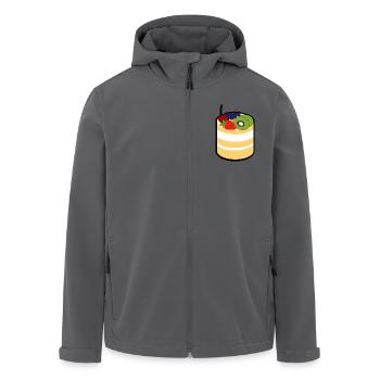 Kuchen - Recycelte Männer Softshell-Jacke von Stanley/Stella - Anthrazit - Vorne - AI Model Male 185 light (185cm)