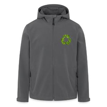 Recycle Umweltschutz Natur Wald Recycling - Recycelte Männer Softshell-Jacke von Stanley/Stella - Anthrazit - Vorne - AI Model Male 185 light (185cm)