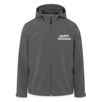 Happy cuckold - Recycelte Männer Softshell-Jacke von Stanley/Stella - Anthrazit - Vorne - AI Model Male 185 light (185cm)