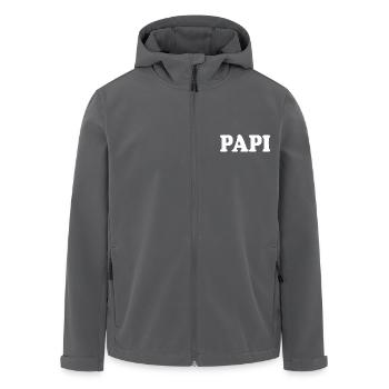 Papi - Recycelte Männer Softshell-Jacke von Stanley/Stella - Anthrazit - Vorne - AI Model Male 185 light (185cm)