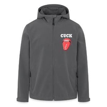 cuckold cuck zunge - Recycelte Männer Softshell-Jacke von Stanley/Stella - Anthrazit - Vorne - AI Model Male 185 light (185cm)