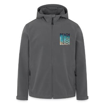 Beach Sommer - Recycelte Männer Softshell-Jacke von Stanley/Stella - Anthrazit - Vorne - AI Model Male 185 light (185cm)