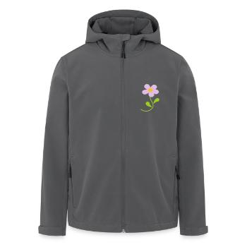 Blume pastell Blume Blumen pastell Blumen flieder - Recycelte Männer Softshell-Jacke von Stanley/Stella - Anthrazit - Vorne - AI Model Male 185 light (185cm)