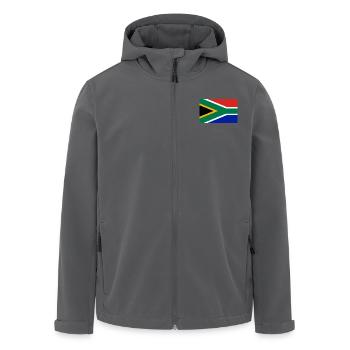 Südafrika Flagge - Recycelte Männer Softshell-Jacke von Stanley/Stella - Anthrazit - Vorne - AI Model Male 185 light (185cm)