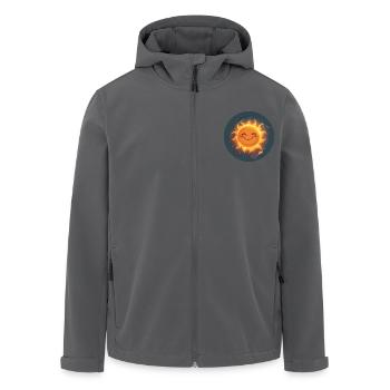 Sonnenstrahl Sonne - Recycelte Männer Softshell-Jacke von Stanley/Stella - Anthrazit - Vorne - AI Model Male 185 light (185cm)