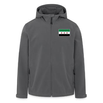 Syrien Flagge - Recycelte Männer Softshell-Jacke von Stanley/Stella - Anthrazit - Vorne - AI Model Male 185 light (185cm)