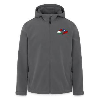 Ungarn Taiwan Flagge Hände Herzform - Recycelte Männer Softshell-Jacke von Stanley/Stella - Anthrazit - Vorne - AI Model Male 185 light (185cm)