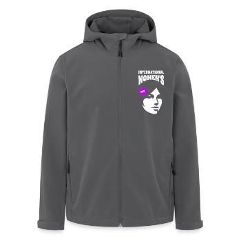International Women's Day - Geschenk - Recycelte Männer Softshell-Jacke von Stanley/Stella - Anthrazit - Vorne - AI Model Male 185 light (185cm)