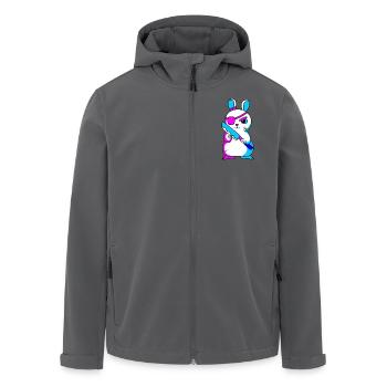 Pastell Gothic - Recycelte Männer Softshell-Jacke von Stanley/Stella - Anthrazit - Vorne - AI Model Male 185 light (185cm)