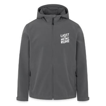 Lasst mir meine Ruhe - einfach in Ruhe lassen - Recycelte Männer Softshell-Jacke von Stanley/Stella - Anthrazit - Vorne - AI Model Male 185 light (185cm)