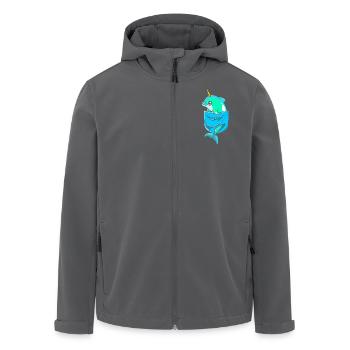Narwal - Recycelte Männer Softshell-Jacke von Stanley/Stella - Anthrazit - Vorne - AI Model Male 185 light (185cm)