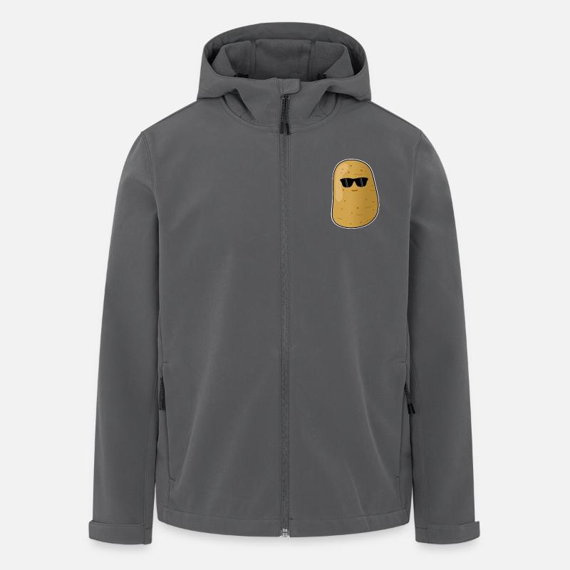 Cool potato - Men’s Recycled Softshell Jacket by Stanley/Stella - anthracite