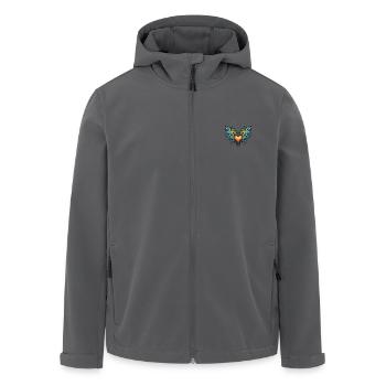 Herz Flügel - Recycelte Männer Softshell-Jacke von Stanley/Stella - Anthrazit - Vorne - AI Model Male 185 light (185cm)