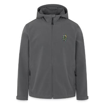 Dinosaurier triceratops Sommer - Recycelte Männer Softshell-Jacke von Stanley/Stella - Anthrazit - Vorne - AI Model Male 185 light (185cm)