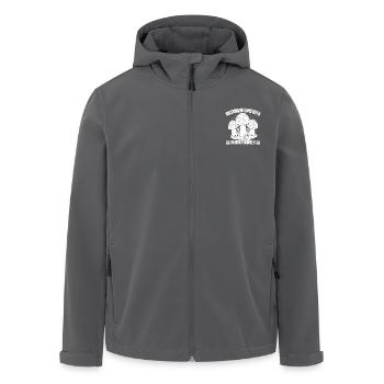 Morel Mushrooms Guru With Dubious Mushroom - Recycelte Männer Softshell-Jacke von Stanley/Stella - Anthrazit - Vorne - AI Model Male 185 light (185cm)
