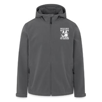 Zwergen Unterschätz Niemals Einen Alten Mann Zwerg - Recycelte Männer Softshell-Jacke von Stanley/Stella - Anthrazit - Vorne - AI Model Male 185 light (185cm)