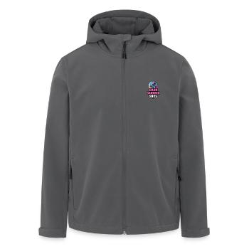 Gran Canaria 2025 Palmen - Recycelte Männer Softshell-Jacke von Stanley/Stella - Anthrazit - Vorne - AI Model Male 185 light (185cm)