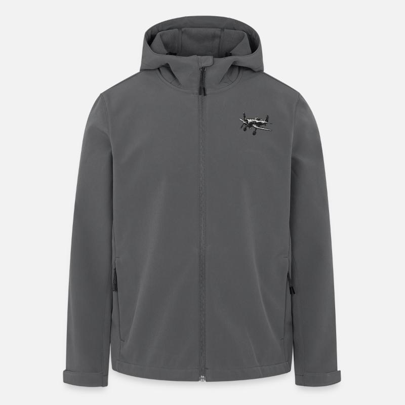 Propellermaschine - Recycelte Männer Softshell-Jacke von Stanley/Stella - Anthrazit