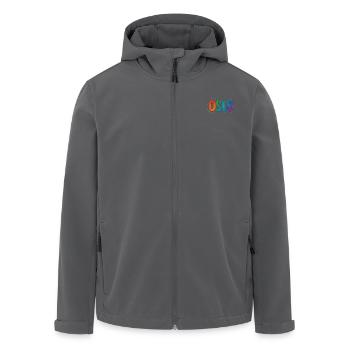 OSLO - Recycelte Männer Softshell-Jacke von Stanley/Stella - Anthrazit - Vorne - AI Model Male 185 light (185cm)