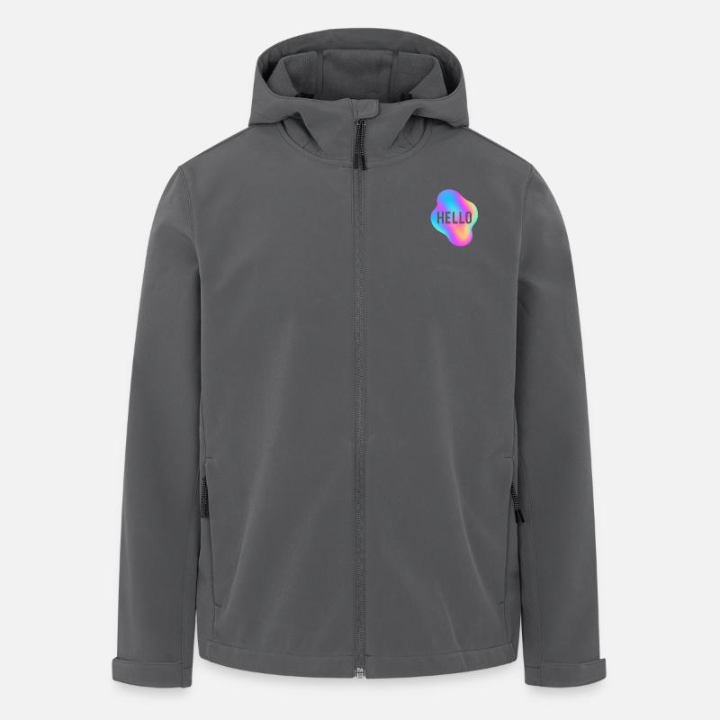 Hello - Recycelte Männer Softshell-Jacke von Stanley/Stella - Anthrazit