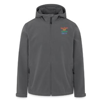Copenhagen – Oslo – Stockholm – Helsinki - Recycelte Männer Softshell-Jacke von Stanley/Stella - Anthrazit - Vorne - AI Model Male 185 light (185cm)