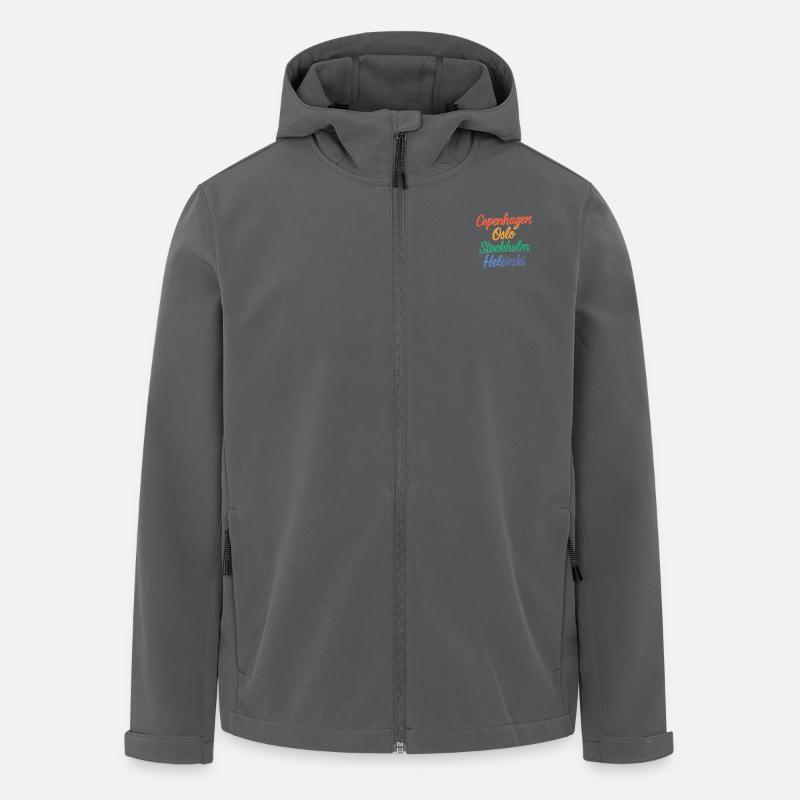 Copenhagen – Oslo – Stockholm – Helsinki - Recycelte Männer Softshell-Jacke von Stanley/Stella - Anthrazit