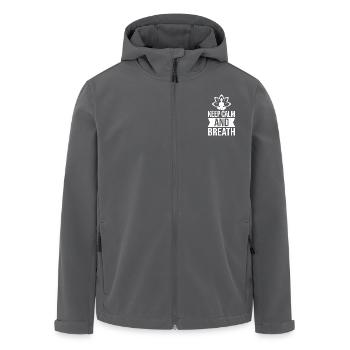 Pilates Enthusiasts Keep Calm & Breath Pilates - Recycelte Männer Softshell-Jacke von Stanley/Stella - Anthrazit - Vorne - AI Model Male 185 light (185cm)