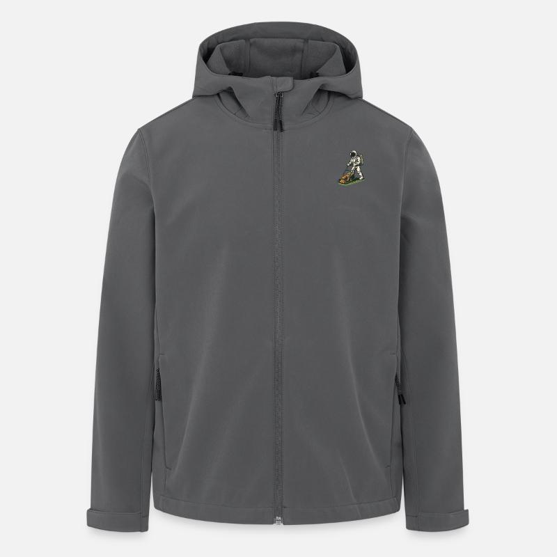 Astronaut mowing the lawn - Men’s Recycled Softshell Jacket by Stanley/Stella - anthracite