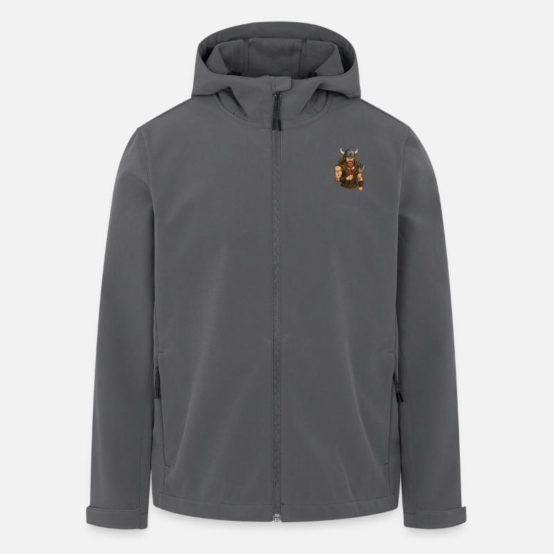 Wikinger - Recycelte Männer Softshell-Jacke von Stanley/Stella - Anthrazit