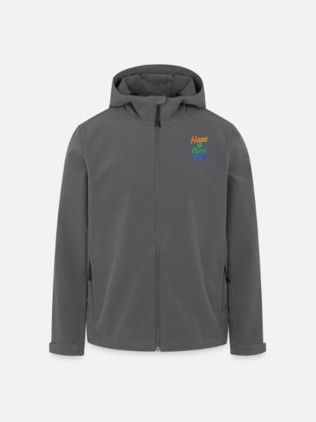 Have a nice Day - Men’s Recycled Softshell Jacket by Stanley/Stella - anthracite