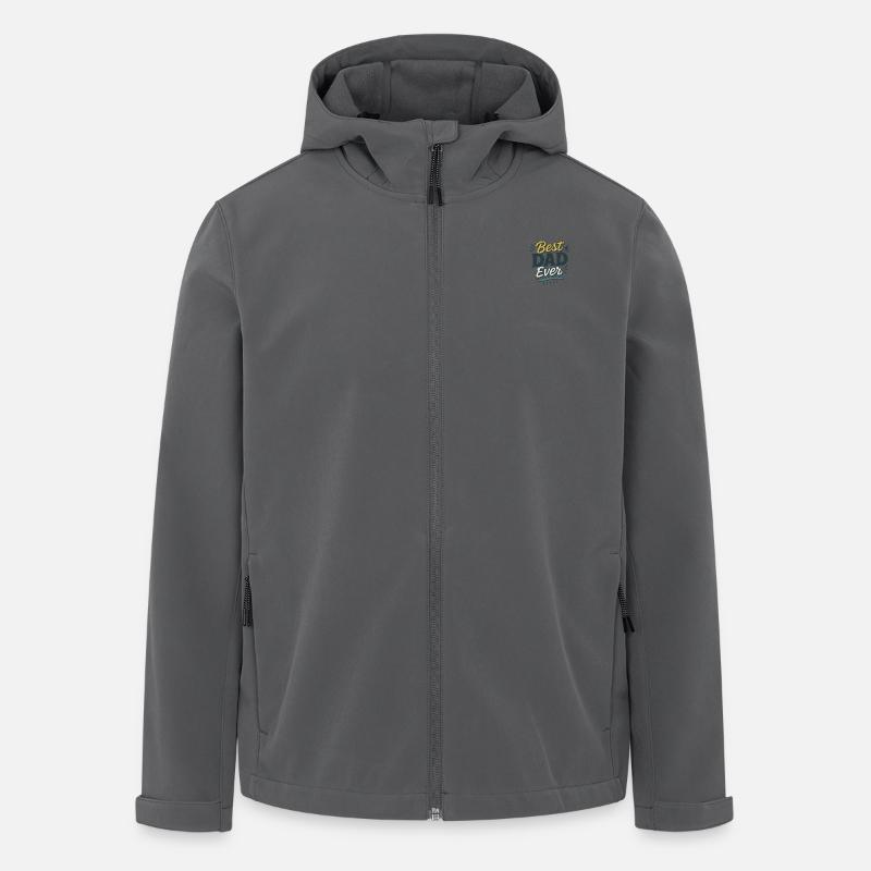 Best Dad ever - Recycelte Männer Softshell-Jacke von Stanley/Stella - Anthrazit