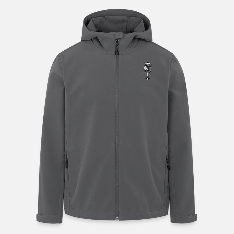 Old microphone - Men’s Recycled Softshell Jacket by Stanley/Stella - anthracite