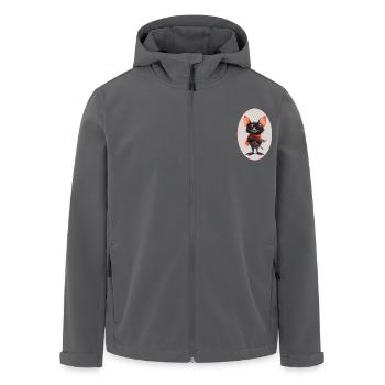 Fledermaus - Recycelte Männer Softshell-Jacke von Stanley/Stella - Anthrazit - Vorne - AI Model Male 185 light (185cm)