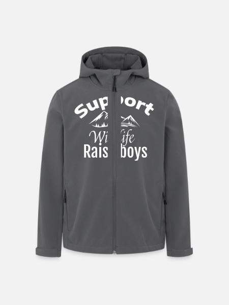 Unterstützen Sie die Tierwelt und ziehen Sie Jungen auf - Recycelte Männer Softshell-Jacke von Stanley/Stella - Anthrazit