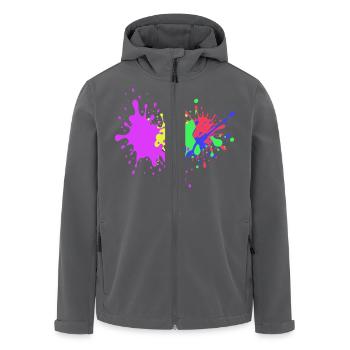 Party Geschenk extravagant - Recycelte Männer Softshell-Jacke von Stanley/Stella - Anthrazit - Vorne - AI Model Male 185 light (185cm)