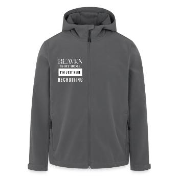 Der Himmel ist mein Zuhause, ich bin nur hier, um Priester zu rekrutieren - Recycelte Männer Softshell-Jacke von Stanley/Stella - Anthrazit - Vorne - AI Model Male 185 light (185cm)