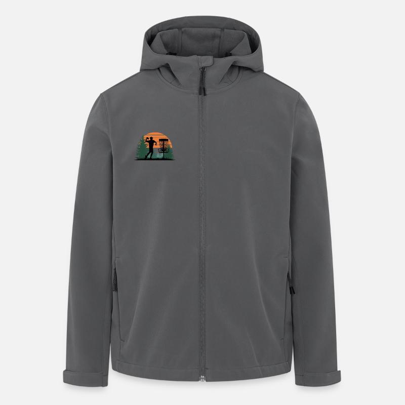 Disc Golf - Veste softshell homme en polyester recyclé Stanley/Stella - charbon