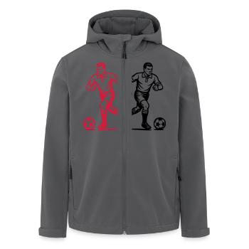 Fussball Verein Team - Recycelte Männer Softshell-Jacke von Stanley/Stella - Anthrazit - Vorne - AI Model Male 185 light (185cm)