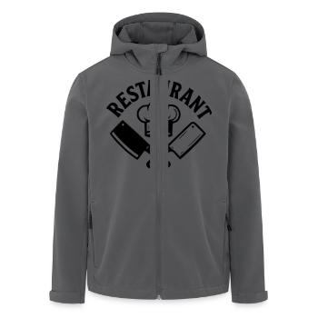 Restaurant - Recycelte Männer Softshell-Jacke von Stanley/Stella - Anthrazit - Vorne - AI Model Male 185 light (185cm)